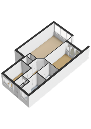 Floorplan - Parkweg 231, 3119 CG Schiedam